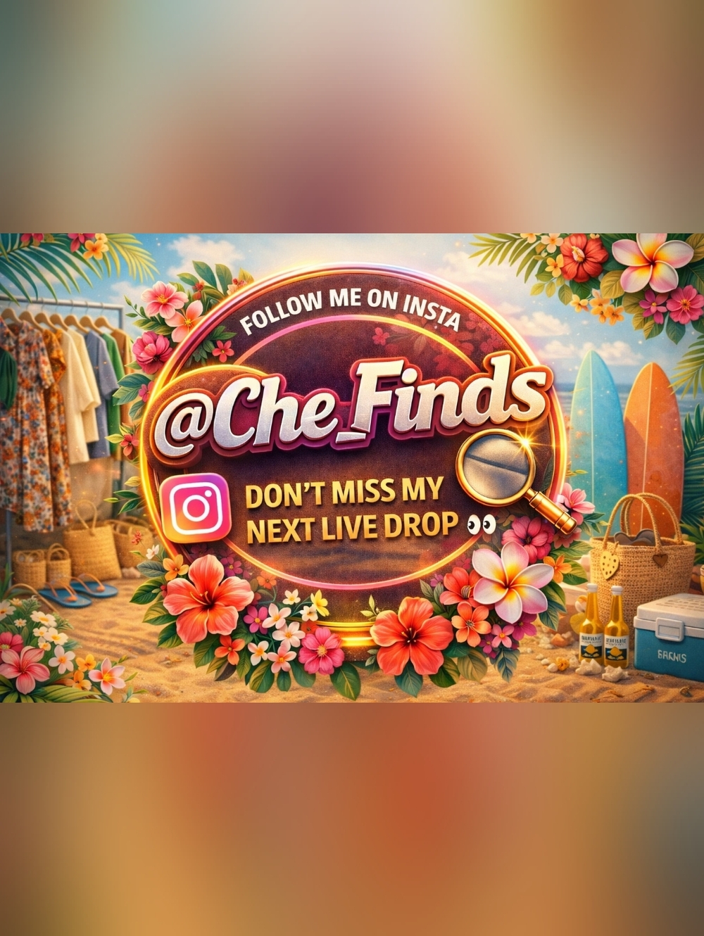 Follow Me On Social… 👀 @Che_Finds